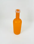 80s ACID WASHED ORANGE GLASS BOTTLE