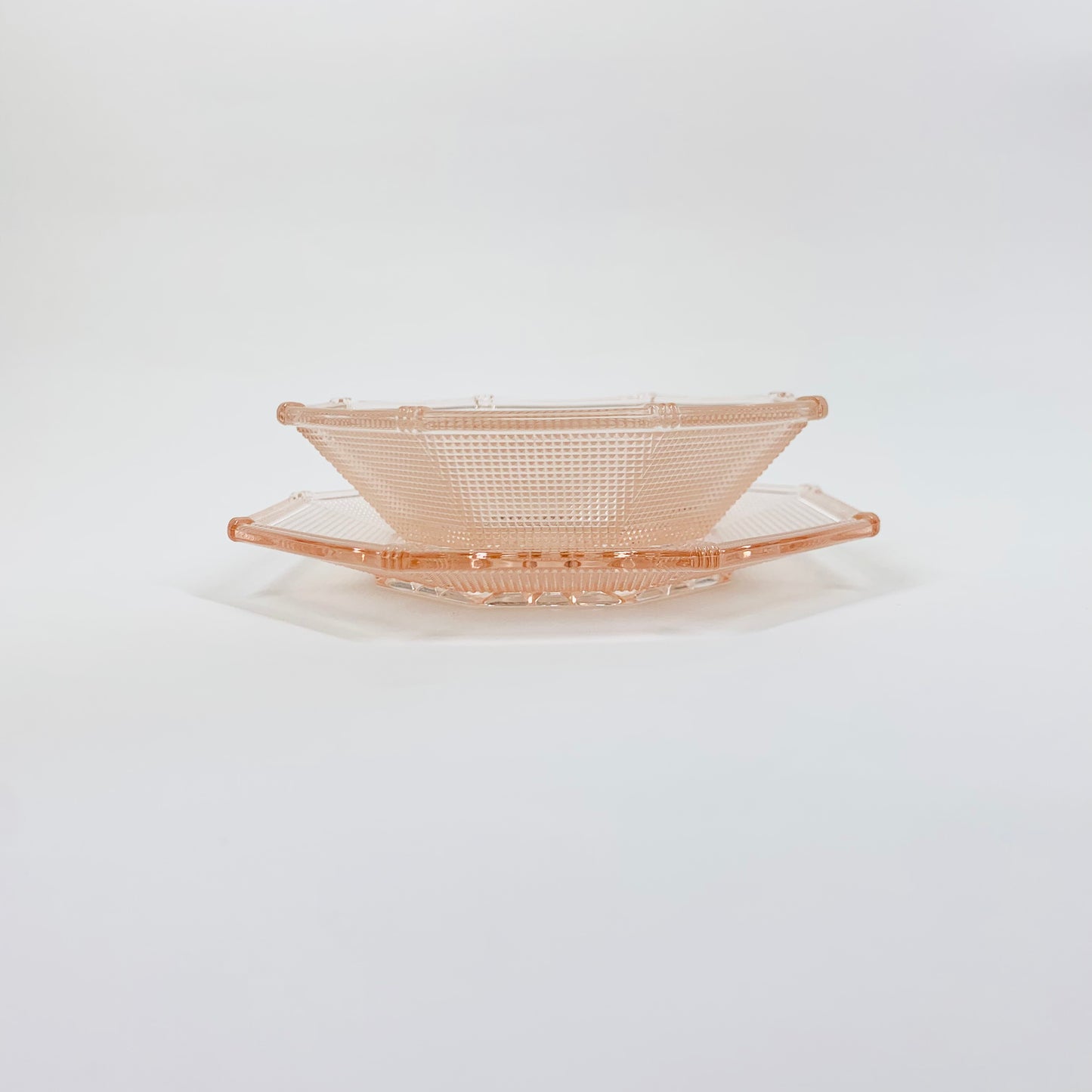 ART DECO PINK PLATE/BOWL