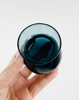 1960s ORREFORS TEAL GREY GLASS MINIATURE VASE
