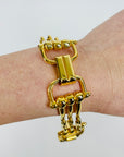 1980s CELINE HORSEBIT TURNLOCK BRACELET