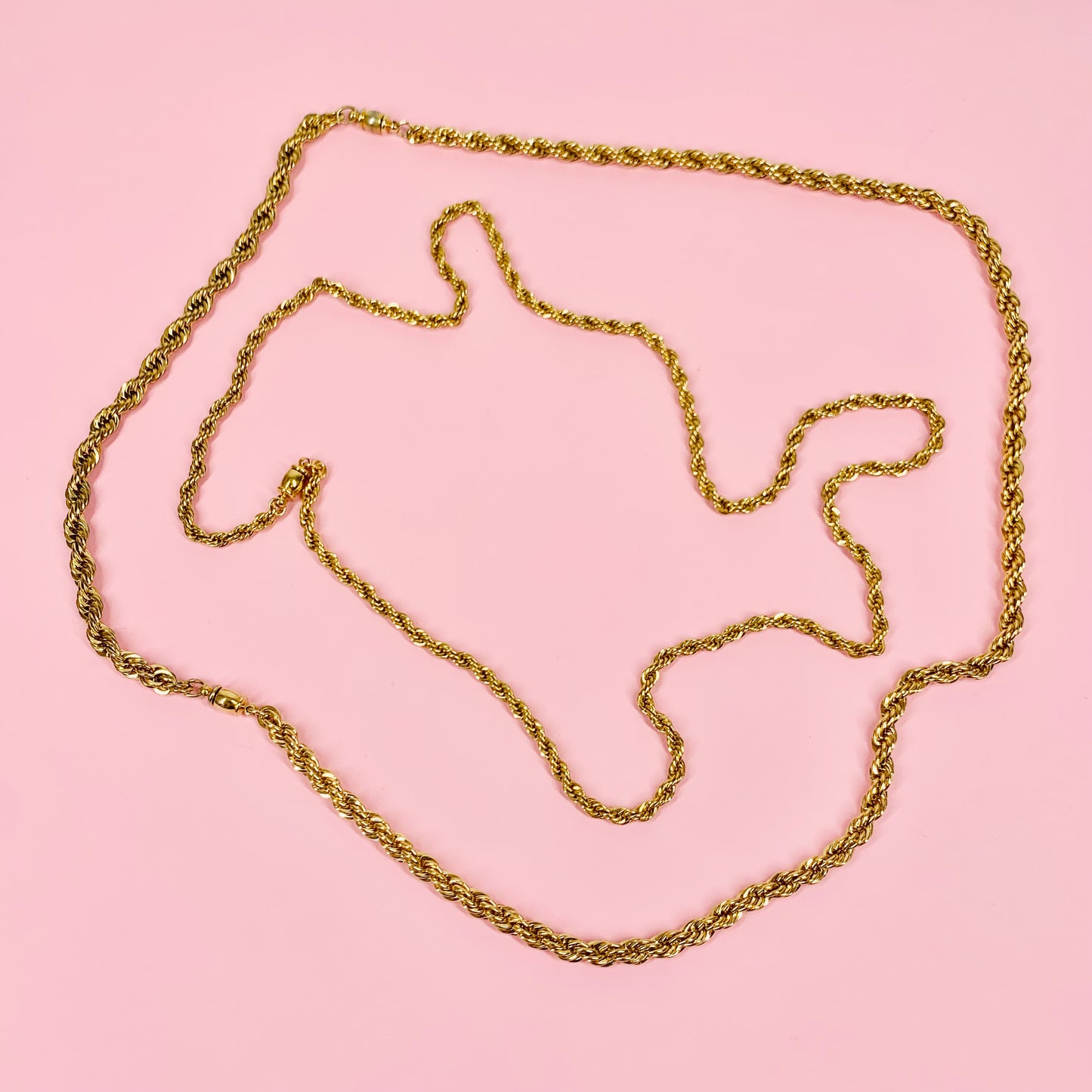 50s ROLLED GOLD TWIST ROPE CHAIN