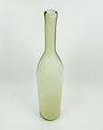 1980s MURANO CASED BUTTERSCOTCH LATTICINO BOTTLE VASE