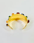 RUNWAY 1980s GUCCI GRIPOIX TUTTI FRUITTI CUFF