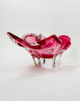 1950s MURANO PINK OMBRE SOMMERSO GLASS LIPS BOWL