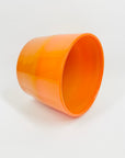 1960s ORANGE OPALINE GLASS BOWL/POSY VASE BY ERIK HOGLUND FOR BODA