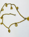 1980s CHANEL LIMITED EDITION GOLD PLATED CHARMS NECKLACE/BELT