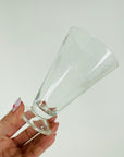 1940s JAPANESE HAND ETCHED STARBURSTS COCKTAIL GLASSES