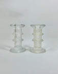 ICE GLASS CANDLE HOLDER