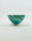 1970s JAPANESE GREEN GLAZE MINI IKEBANA VASE