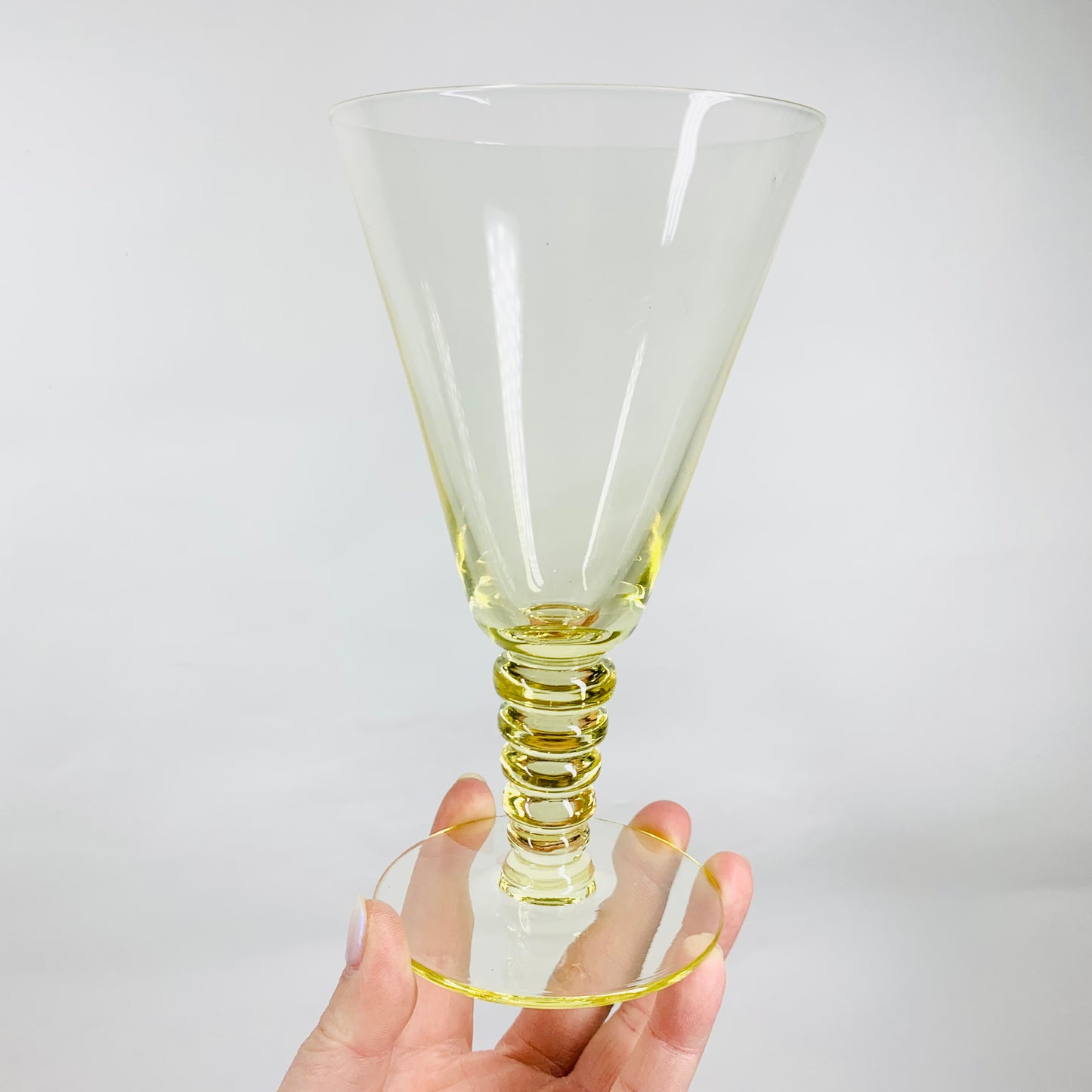 CITRINE FOOTED WINE GLASSES