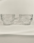 1970s ICE GLASS DESSERT BOWL