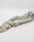 ABSTRACT CRACKLE POTTERY SCULPTURE