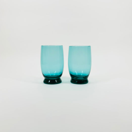 1950s AQUAMARINE SHOT/PORT GLASSES