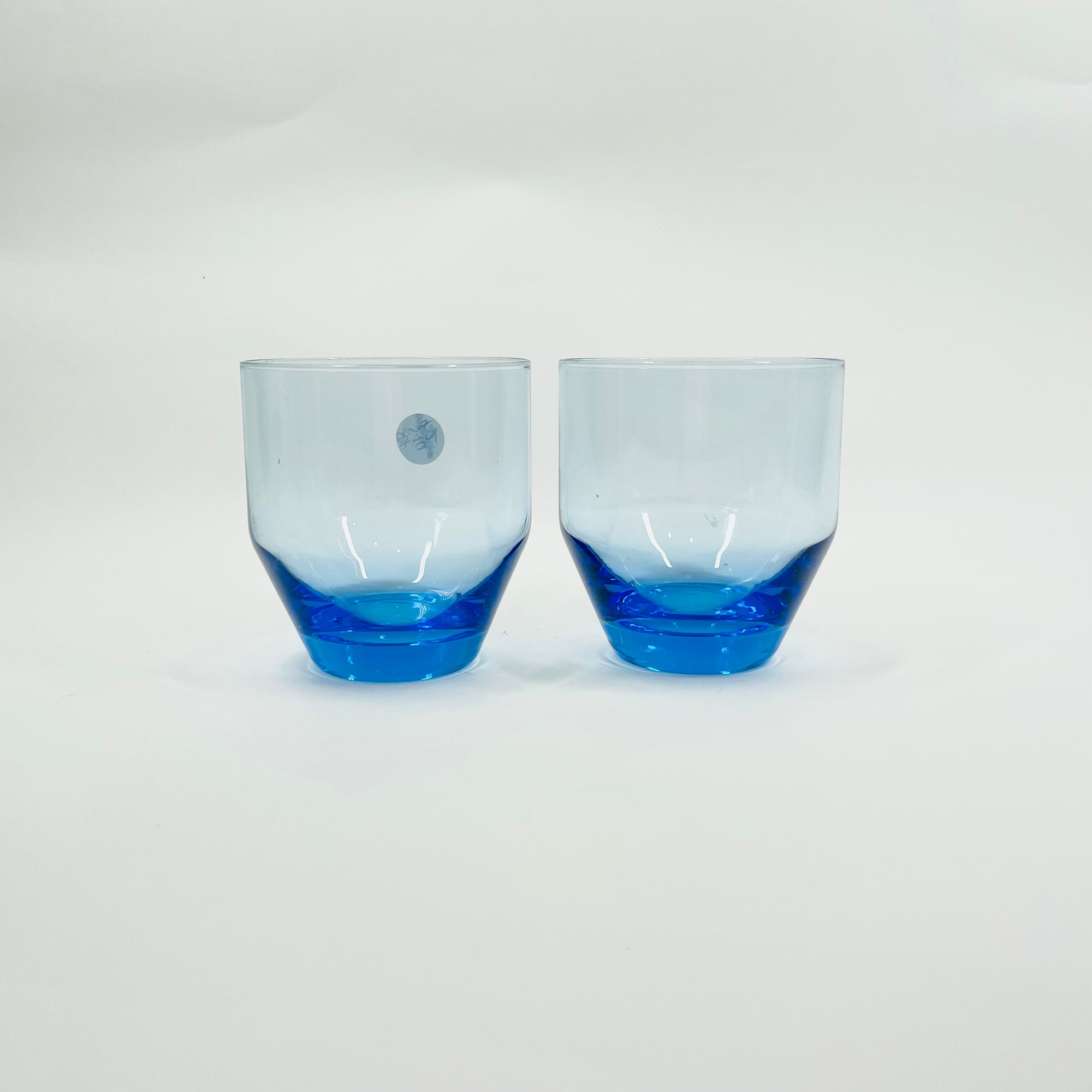 1970s COLOUR GLASS STACKABLE TUMBLERS