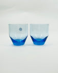 1970s COLOUR GLASS STACKABLE TUMBLERS