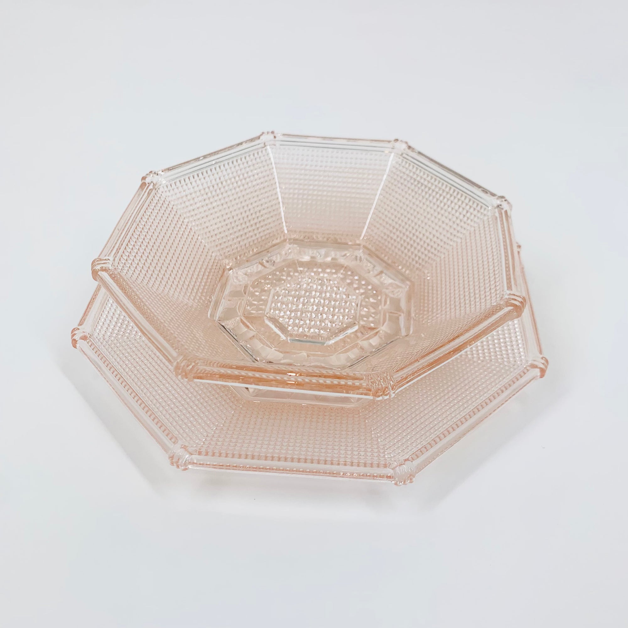 ART DECO PINK PLATE/BOWL