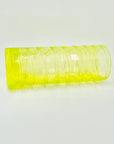 MIDCENTURY FINNISH URANIUM GLASS CYLINDER VASE BY TAMARA ALADIN FOR RIIHIMAEN LASI