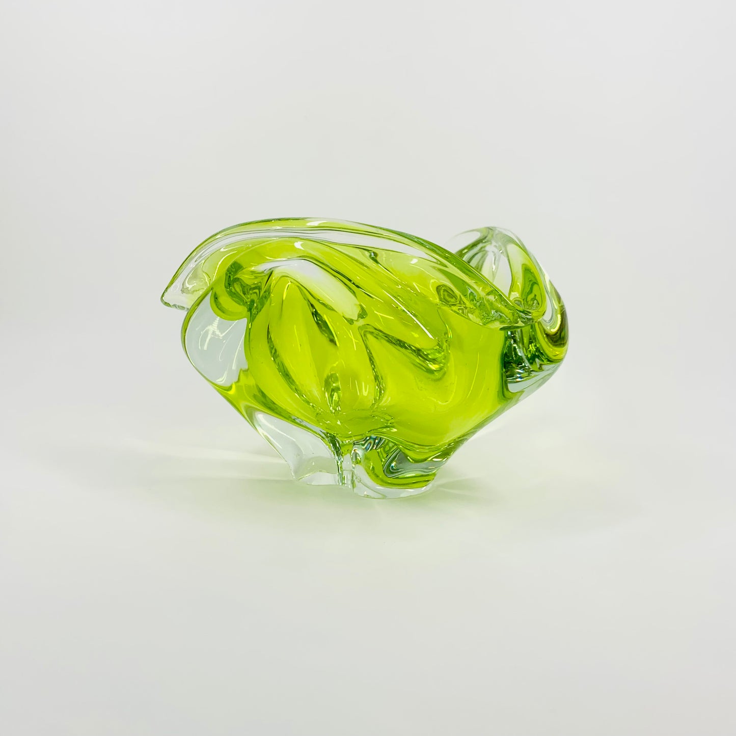 1950s LIME GREEN MURANO GLASS BOWL/ASHTRAY