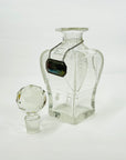 ANTIQUE DIAMOND CUT GLASS DECANTER
