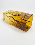 1970s FINNISH KALLIO AMBER BARK GLASS VASE
