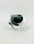 1960s DARK GREY SOMMERSO DIAMOND FACETED GLASS BOWL