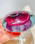 PINK SWIRLS ABSTRACT PEBBLE PAPERWEIGHT