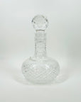 ANTIQUE STUART DIAMOND CUT CRYSTAL DECANTER