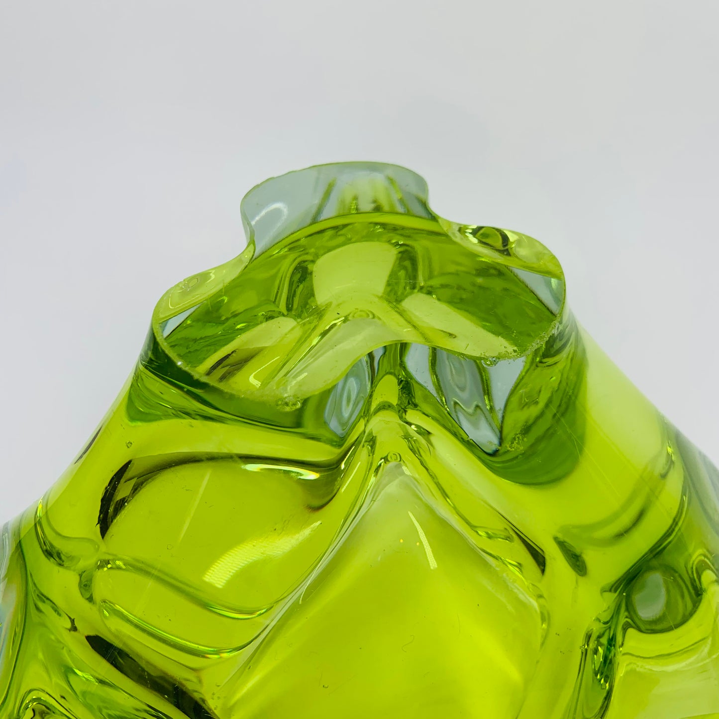 1950s LIME GREEN MURANO GLASS BOWL/ASHTRAY