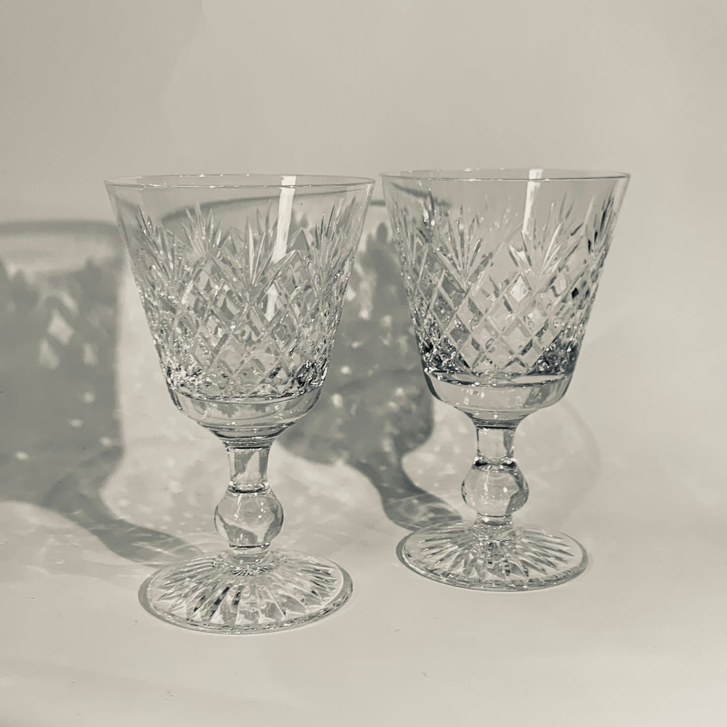 ANTIQUE STUART CRYSTAL GLASSES