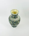 1990s F.VISSER TIE DYE PORCELAIN VASE