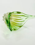 1970s JAPANESE LIME GREEN OMBRE SOMMERSO GLASS VASE