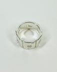1990s TOM FORD ERA GUCCI GEOMETRIC ILVER BAND RING