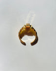 SIGNET GOLD PLATED RING