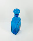 1970s BLENKO KINGFISHER BLUE GLASS DECANTER