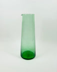 1960s GREEN ETCHED GLASS CARAFE/JUG