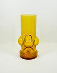 1960s FINNISH RIIHIMAEN AMBER GLASS VASE