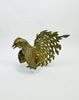 ANTIQUE FRENCH BRASS FIGHTING COCK/ROOSTER