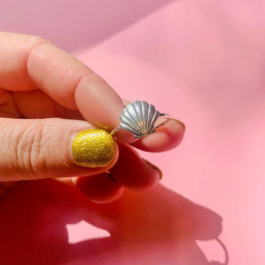 SHELL SILVER RING