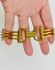 1980s CELINE HORSEBIT TURNLOCK BRACELET