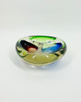 1950s MURANO RED GREEN BLUE BOWL/ASHTRAY
