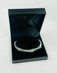 SIGNED 1990s TOM FORD GUCCI STERLING SILVER BAMBOO CUFF