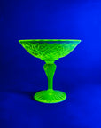 ANTIQUE URANIUM GLASS COMPORT