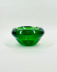 1940s GREEN MURANO URANIUM SOMMERSO GLASS BOWL/ASHTRAY