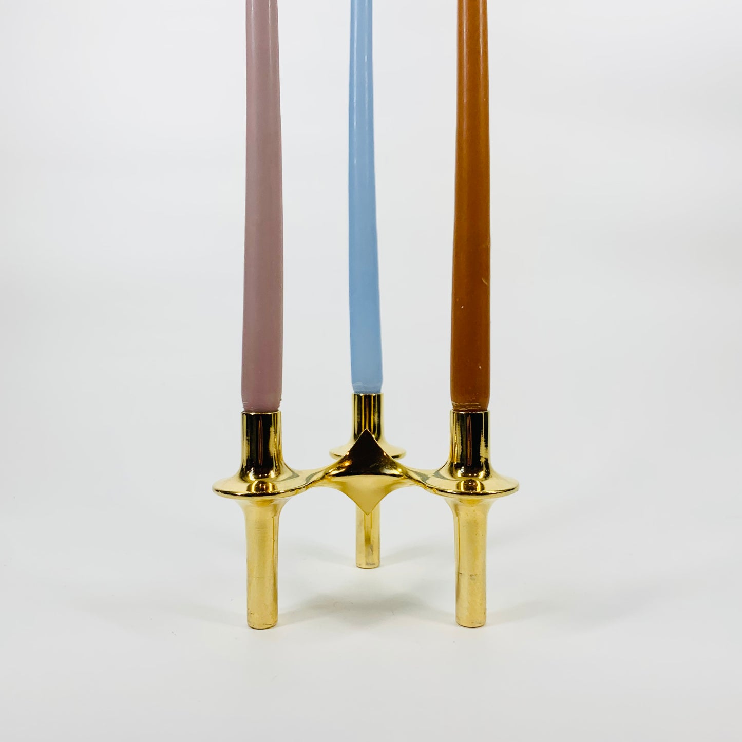 60s STOFF NAGEL BRUTALIST CANDLE HOLDER (67 BRASS)