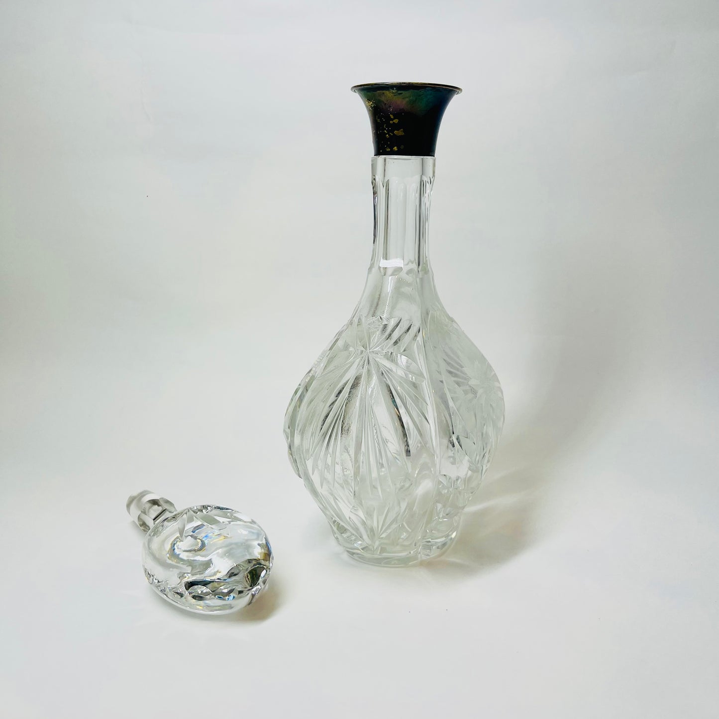 JG & SONS CUT CRYSTAL DECANTER