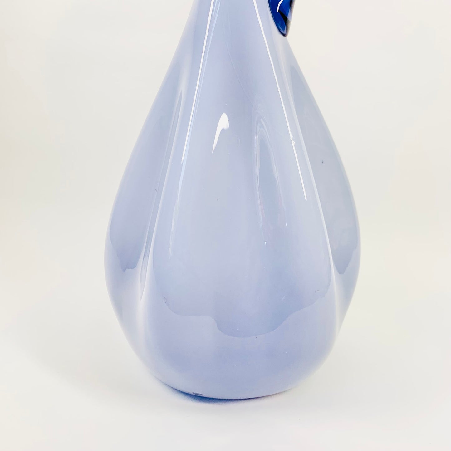 1950s LARGE CASED LILAC EMPOLI GLASS JUG