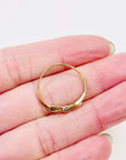 1970s 9K BOW RIBBON GOLD RING