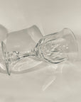 ANTIQUE CUT ENGLISH CRYSTAL WINE GLASSES