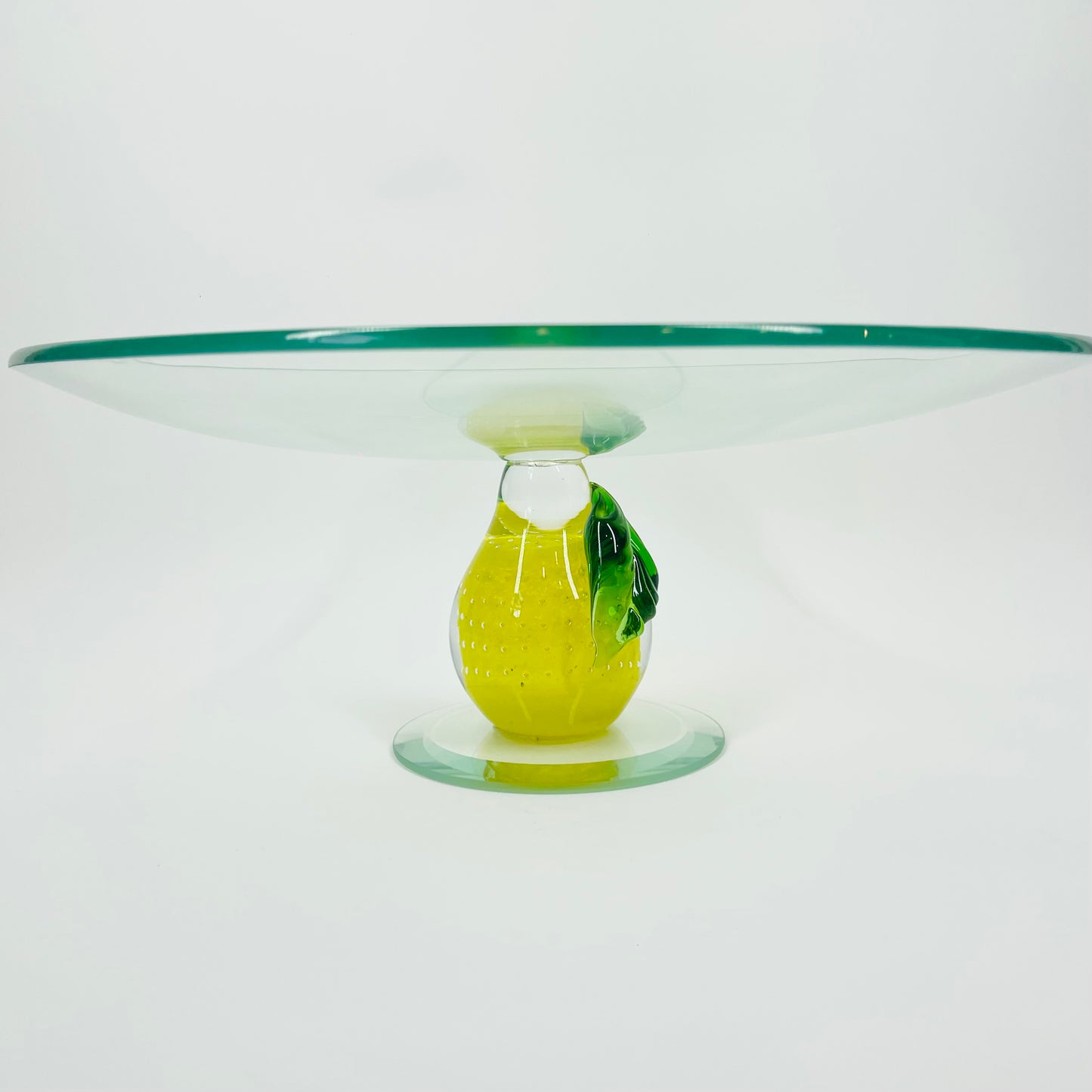 1980s LEMON STAND CAKE PLATE/BOWL