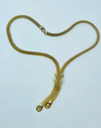 1970s CORO MESH LARIAT NECKLACE